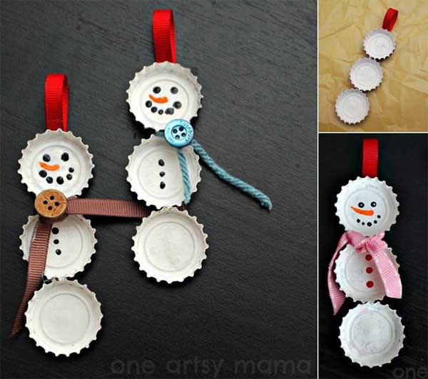 19 Upcycled Christmas Ornaments You can Make Yourself!