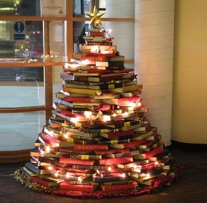 DIY book Christmas tree