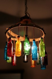 Bottle cahndelier