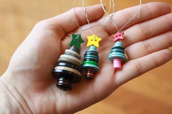 Upcycled Christmas Tree Ornaments