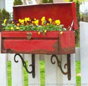 Toolbox planter