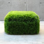 greenmoxie grass ottoman