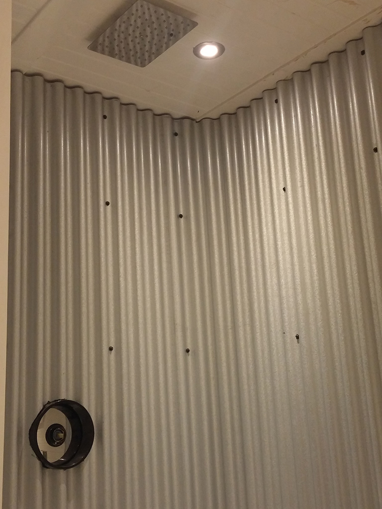 GM Tiny House Shower Lighting